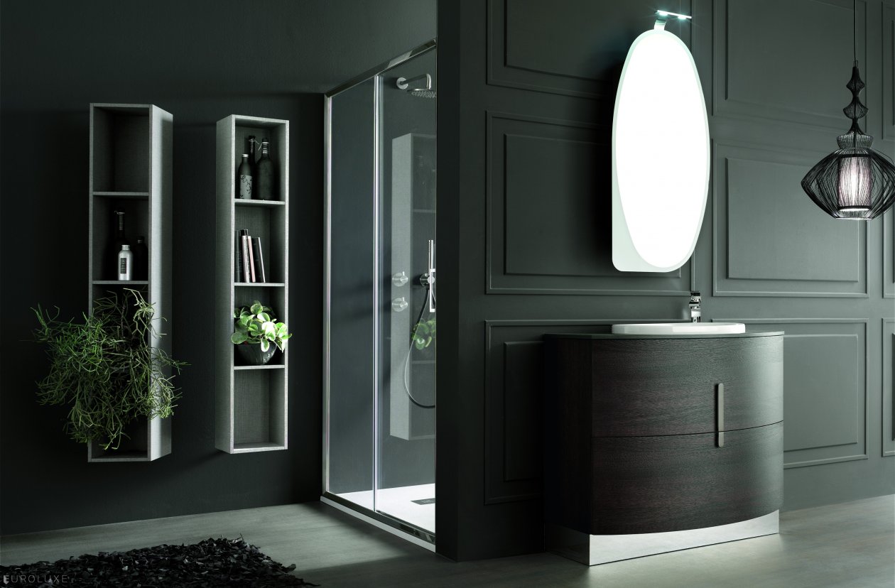Topazio - cabinets, bathroom interior, Topazio, modern bath, Italian furniture, white bathroom, bathroom furniture