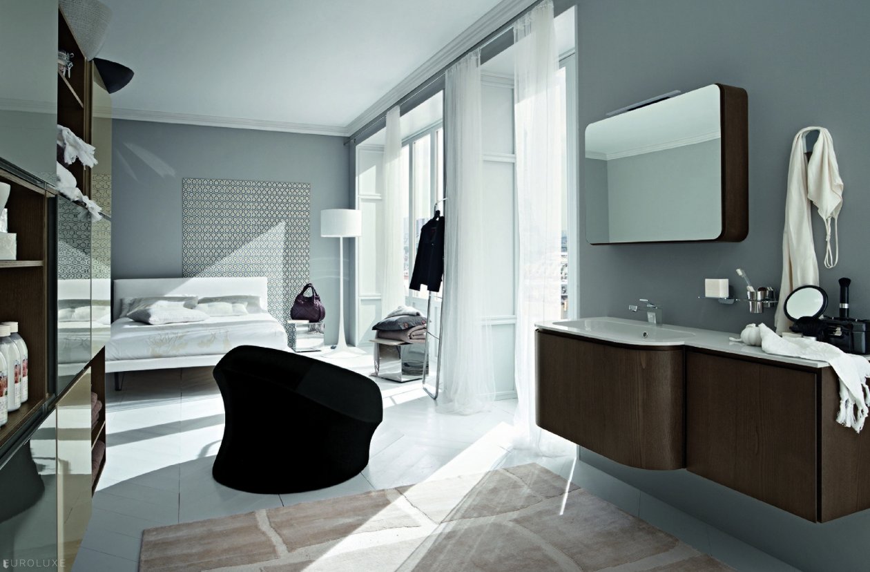Suede - bathroom ensembles, Suede bathroom, shower, urban interior, deep bath, Chicago furniture, bathroom chandeliers, bathroom bidet, bathroom doors, modern bathroom, 