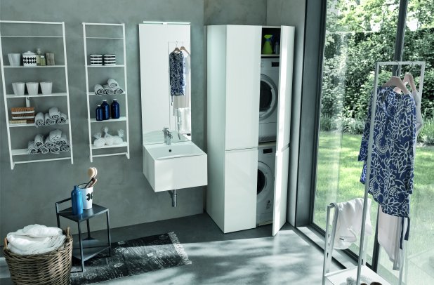 Lavanderia by Artesi - bathroom bench, bathroom mirrors, bathroom decor, , Lavanderia Bathroom, bathroom armoire, bathroom tile, bathroom accessories