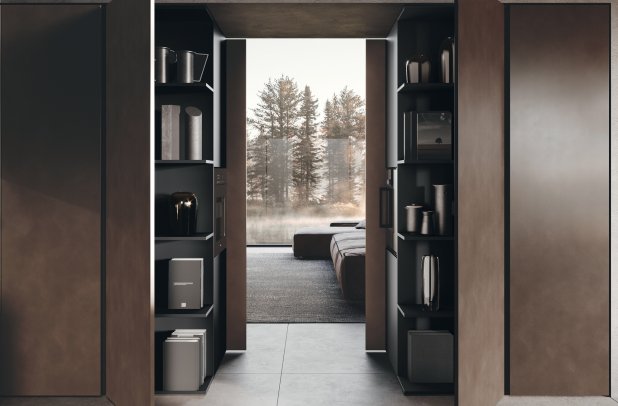 Bluna by Binova - wooden kitchen, minimalistic kitchen, modern design, custom kitchen cabinets, contemporary kitchen, urban interior, italian, kitchen cabinets, kitchen Chicago, black kitchen, european kitchen, Bluna by Binova, modern kitchen, Binova cabinets chicago, dining furniture