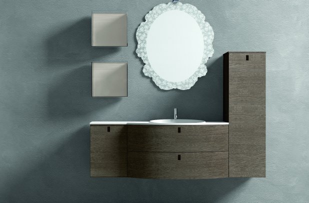 Topazio by Artesi - Italian furniture, Topazio, cabinets, modern bath, bathroom furniture, bathroom interior, white bathroom