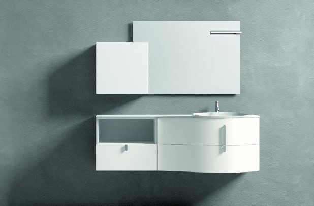 Topazio by Artesi - modern bath, Italian furniture, Topazio, bathroom furniture, bathroom interior, cabinets, white bathroom