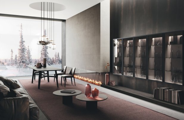 Bluna by Binova - black kitchen, custom kitchen cabinets, wooden kitchen, contemporary kitchen, Binova cabinets chicago, minimalistic kitchen, kitchen Chicago, kitchen cabinets, Bluna by Binova, modern kitchen, modern design, european kitchen, italian, dining furniture, urban interior