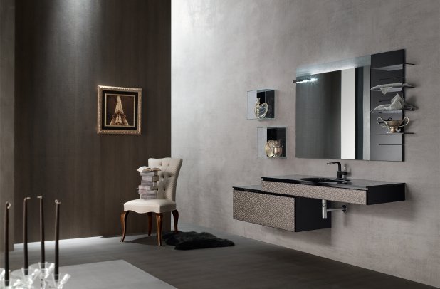 Onyx by Artesi - bathroom furniture, modern bathroom, Onyx bathroom, bathroom mirror, Italian furniture, clean design, Chicago bath