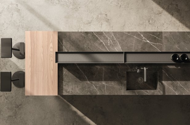 AK 04 in Olmo Naturale  by Arrital - modern design, modern kitchen cabinets, contemporary kitchen, chicago italian cabinets, arrital cabinets chicago, kitchen Chicago, ak project, urban interior, arrital, italian, dining furniture