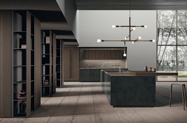 Scava by Binova - modern kitchen, urban interior, Scava by Binova, wooden kitchen, kitchen Chicago, black kitchen, modern design, kitchen cabinets, minimalistic kitchen, italian, contemporary kitchen, dining furniture, Binova cabinets chicago, european kitchen, custom kitchen cabinets