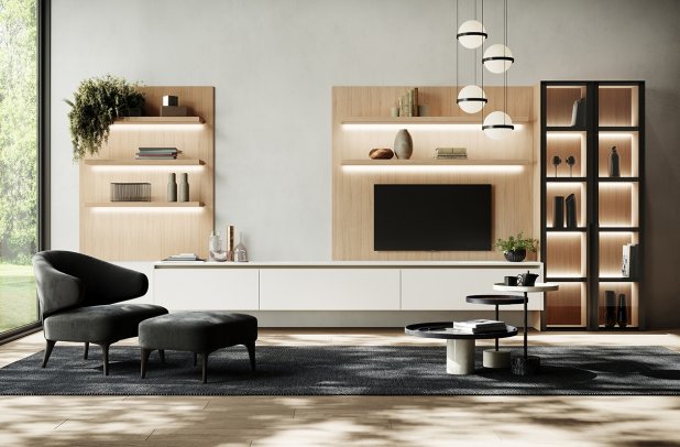 Menta Nordic White and Light Oak by Miton - 