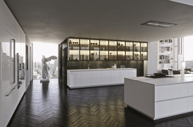 AK Project in White High Gloss Tecnlox by Arrital - modern design, contemporary kitchen, italian, ak project, dining furniture, urban interior, arrital, chicago italian cabinets, kitchen Chicago, arrital cabinets chicago, modern kitchen cabinets