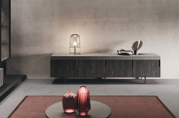 Bluna by Binova - minimalistic kitchen, black kitchen, urban interior, european kitchen, italian, wooden kitchen, Bluna by Binova, custom kitchen cabinets, modern design, modern kitchen, kitchen cabinets, Binova cabinets chicago, contemporary kitchen, dining furniture, kitchen Chicago