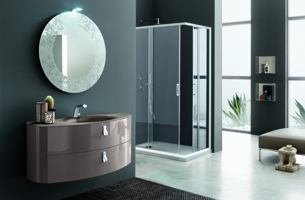 Topazio by Artesi - bathroom interior, white bathroom, bathroom furniture, modern bath, Italian furniture, cabinets, Topazio