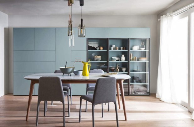 Cheerful House by Novamobili - italian modular entertainment system, modern media walls