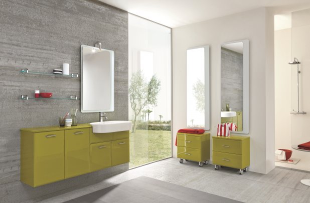 Ambra by Artesi - modern bathroom, bathroom, bath, Ambra, Italian bath, vanities, bathroom furniture, shower, bathrooms Chicago, cabinets, clean design