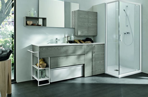 Lavanderia by Artesi - bathroom bench, bathroom decor, , bathroom mirrors, Lavanderia Bathroom, bathroom tile, bathroom accessories, bathroom armoire