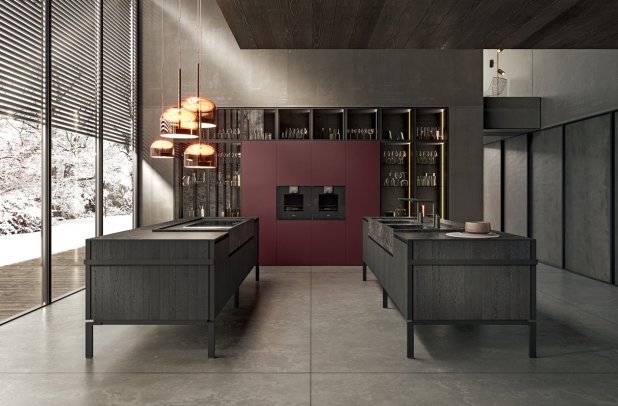Regula by Binova - modern design, custom kitchen cabinets, Binova cabinets chicago, dining furniture, Regula by Binova, italian, european kitchen, modern kitchen, contemporary kitchen, kitchen Chicago, minimalistic kitchen, black kitchen, urban interior, kitchen cabinets, wooden kitchen