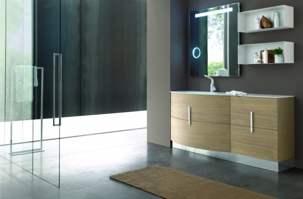 Topazio by Artesi - modern bath, bathroom furniture, cabinets, Italian furniture, white bathroom, bathroom interior, Topazio