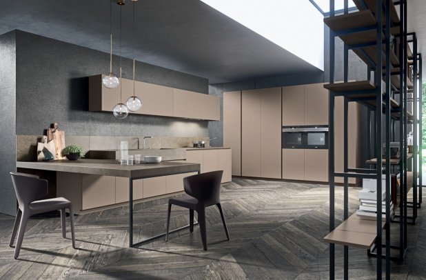 Moka by Pedini - minimalistic kitchen, modern kitchen, european kitchen, Pedini, italian kitchen, modern european kitchen, Moka, chicago kitchen cabinets