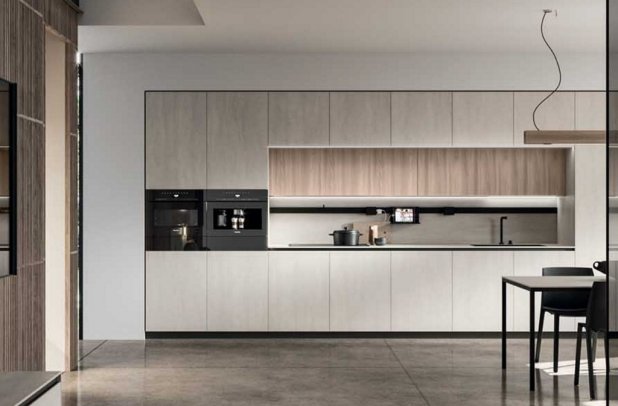 Nautila by Arrital - arrital cabinets chicago, custom kitchen cabinets, italian, Nautila arrital, european kitchen, kitchen cabinets, wooden kitchen, dining furniture, kitchen Chicago, modern design, contemporary kitchen, urban interior, modern kitchen, minimalistic kitchen, black kitchen