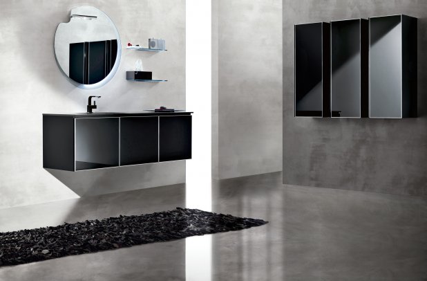Onyx by Artesi - clean design, Italian furniture, bathroom mirror, Chicago bath, bathroom furniture, Onyx bathroom, modern bathroom