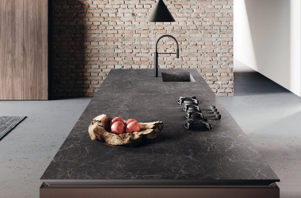 Bluna by Binova - urban interior, dining furniture, kitchen cabinets, italian, black kitchen, custom kitchen cabinets, Bluna by Binova, wooden kitchen, contemporary kitchen, modern design, modern kitchen, Binova cabinets chicago, kitchen Chicago, minimalistic kitchen, european kitchen