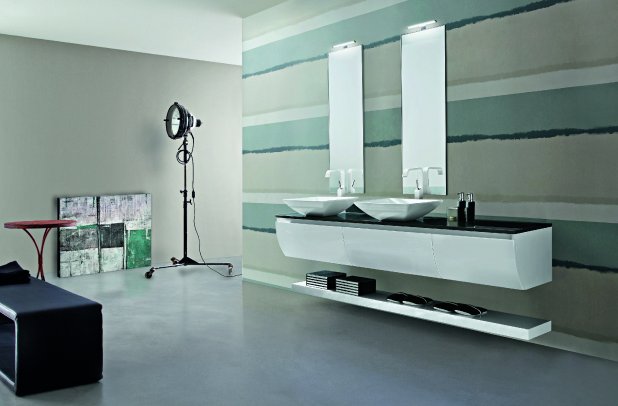 Joy by Cerasa - bathroom cabinets, bathroom accessories, bathroom tile, bathroom mirrors, Italian furniture, bathroom d????cor, , Chacago interior, modern bath, Joy bathroom