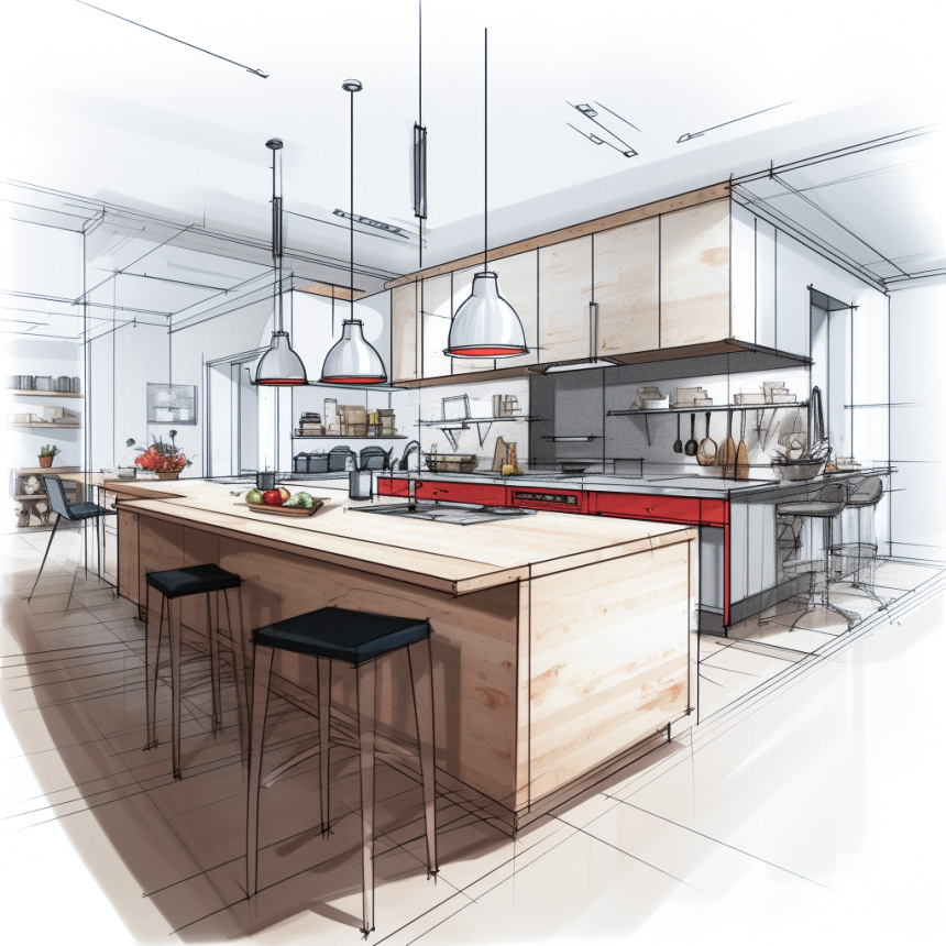 Modern kitchen design